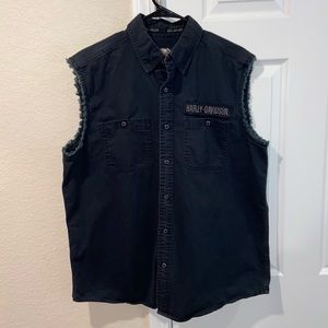 Harley Davidson Men’s Cut Off Shirt Large